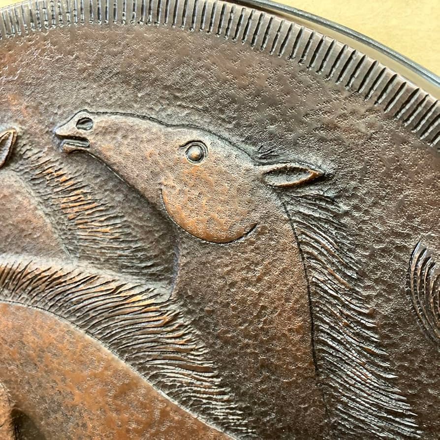 山下恒雄作 さかえ 純銅製鍛金飾額 飾り オブジェ 彫刻 インテリア アート Amazon.co.jp: 山下恒雄作 さかえ 純銅製鍛金飾額 飾り オブジェ